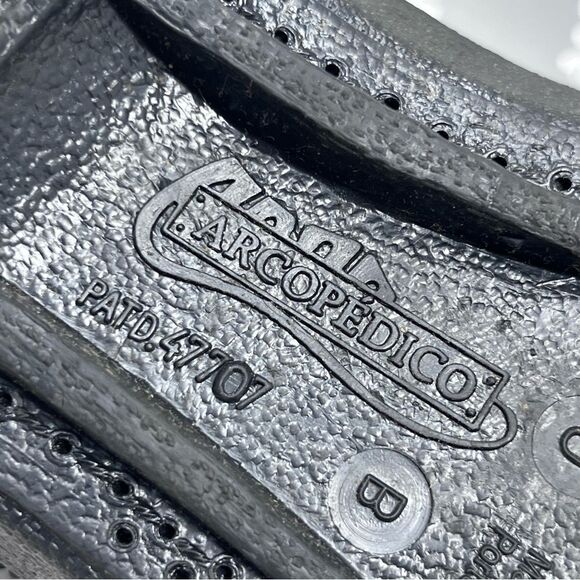 Arcopedico Black Knit Slip-On Shoes Leather insole Handmade Portugal - Picture 9 of 10